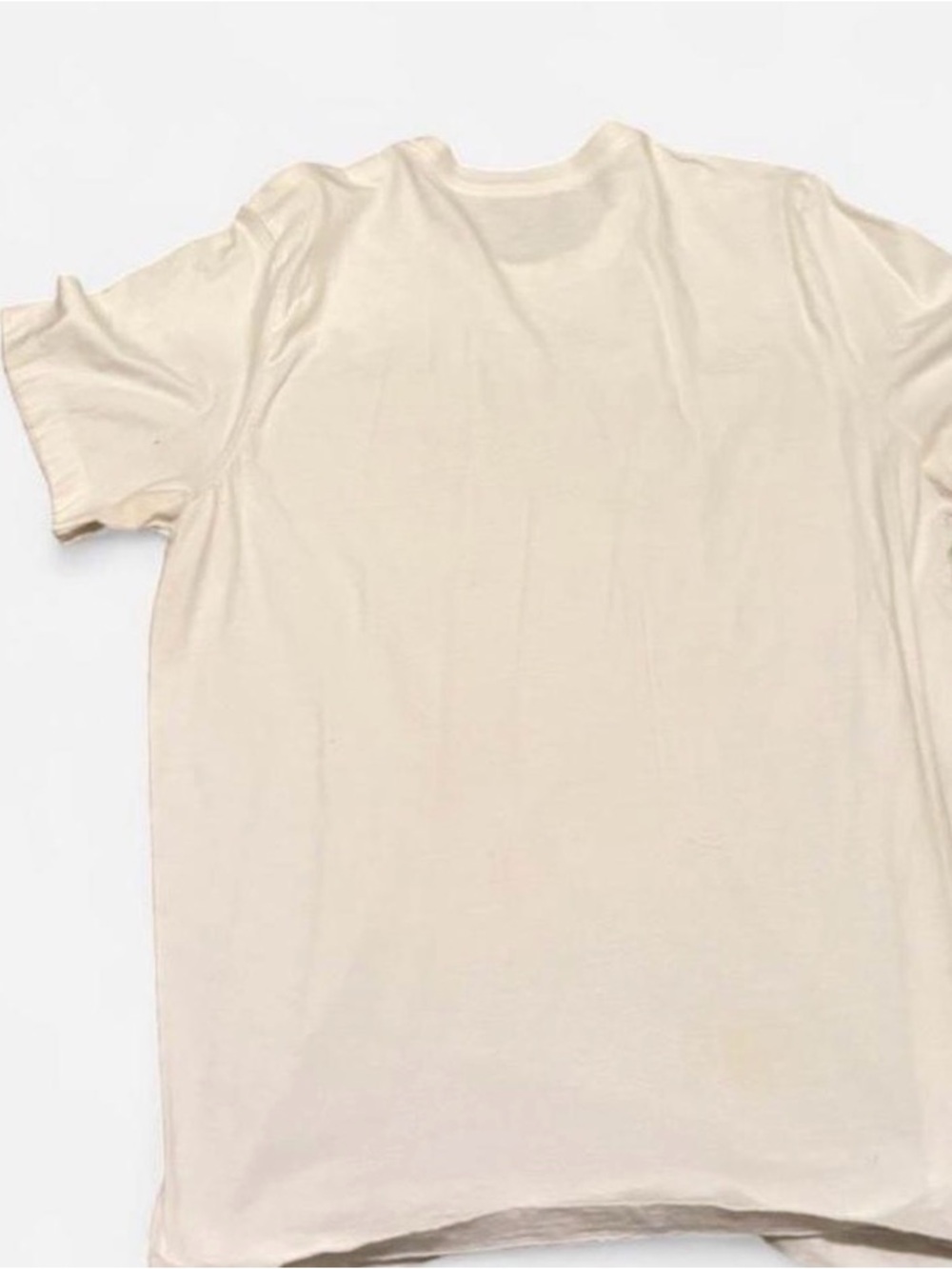 Nike white Crew Neck T-Shirt with Subtle Gray Print - Picture 5 of 5